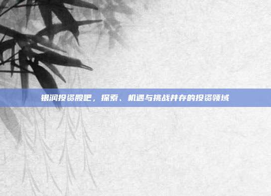 银润投资股吧，探索、机遇与挑战并存的投资领域