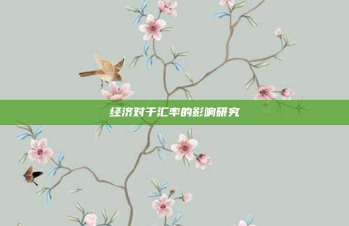 经济对于汇率的影响研究
