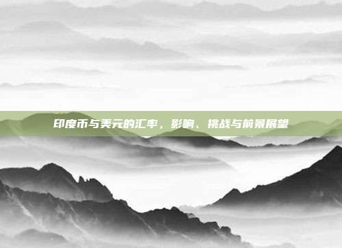 印度币与美元的汇率,影响、挑战与前景展望