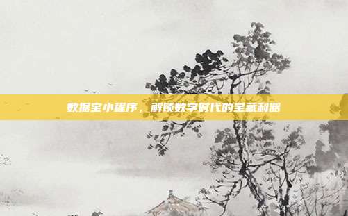 数据宝小程序，解锁数字时代的宝藏利器