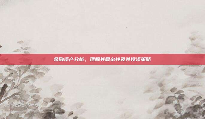 金融资产分析,理解其复杂性及其投资策略