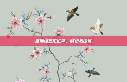 远期结售汇汇率,解析与探讨