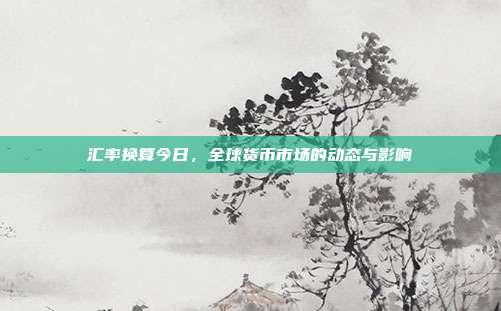汇率换算今日,全球货币市场的动态与影响
