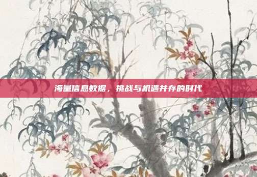 海量信息数据，挑战与机遇并存的时代