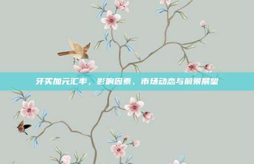 牙买加元汇率,影响因素、市场动态与前景展望