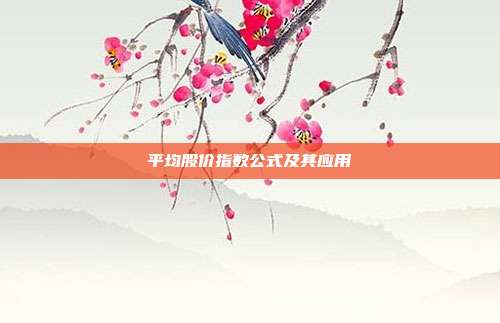 平均股价指数公式及其应用