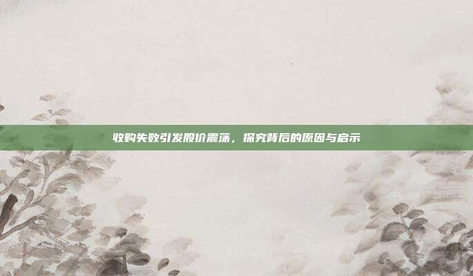 收购失败引发股价震荡,探究背后的原因与启示