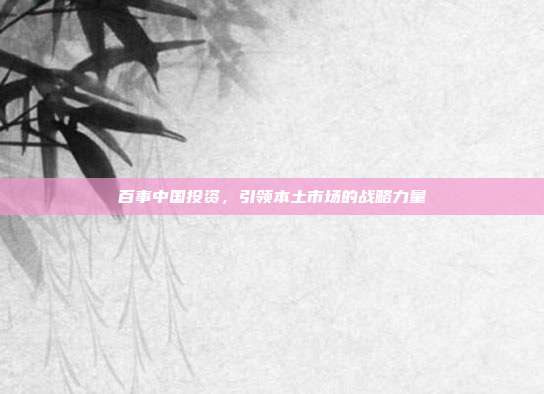 百事中国投资,引领本土市场的战略力量