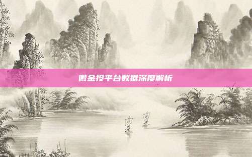 微金投平台数据深度解析
