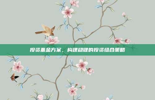 投资基金方案,构建稳健的投资组合策略