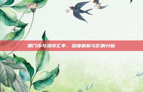 澳门币与港币汇率，深度解析与影响分析