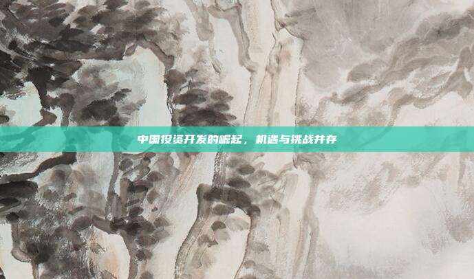 中国投资开发的崛起,机遇与挑战并存