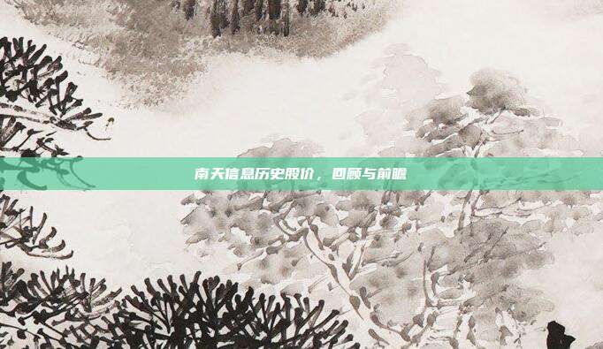 南天信息历史股价,回顾与前瞻