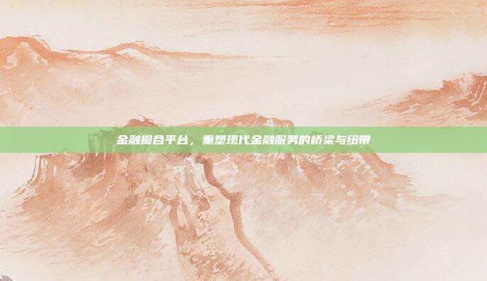 金融撮合平台,重塑现代金融服务的桥梁与纽带
