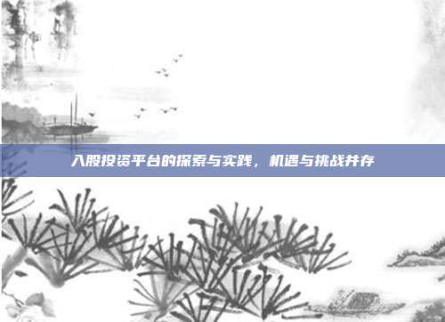 入股投资平台的探索与实践,机遇与挑战并存