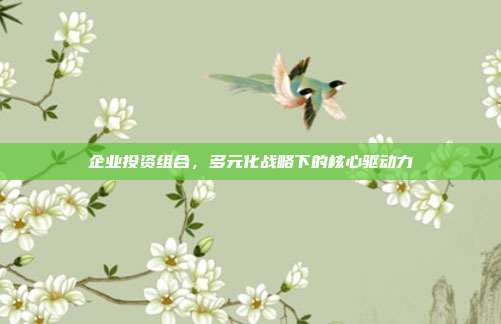 企业投资组合,多元化战略下的核心驱动力