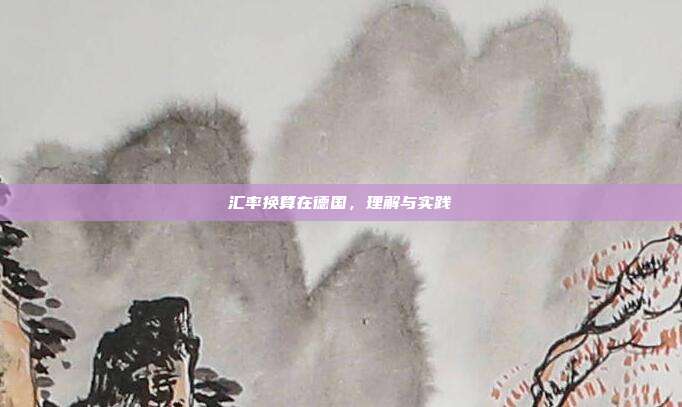 汇率换算在德国,理解与实践