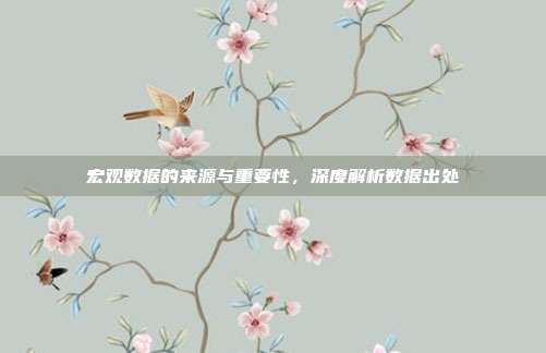 宏观数据的来源与重要性,深度解析数据出处