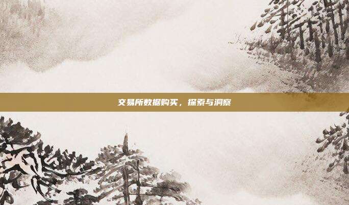 交易所数据购买,探索与洞察
