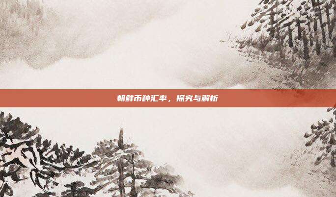 朝鲜币种汇率,探究与解析