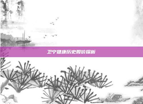 卫宁健康历史股价探析