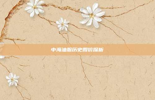 中海油服历史股价探析