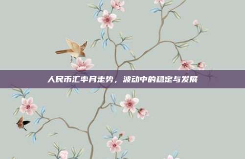 人民币汇率月走势,波动中的稳定与发展