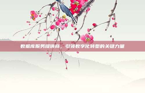 数据库服务提供商,引领数字化转型的关键力量