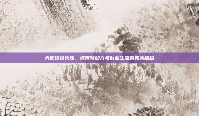 天使投资长沙，城市新动力与创业生态的完美结合