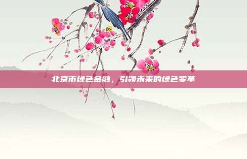 北京市绿色金融，引领未来的绿色变革