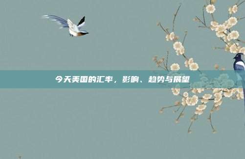 今天美国的汇率,影响、趋势与展望