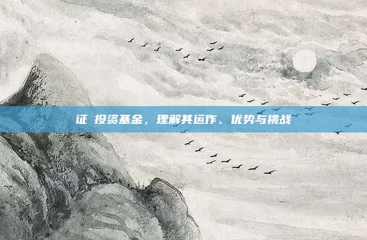 证劵投资基金，理解其运作、优势与挑战