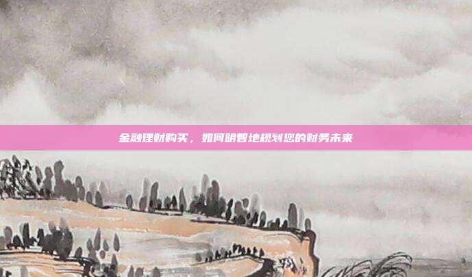 金融理财购买,如何明智地规划您的财务未来