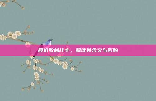 股价收益比率,解读其含义与影响