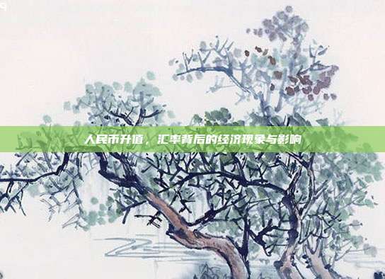 人民币升值,汇率背后的经济现象与影响