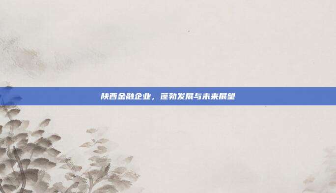 陕西金融企业,蓬勃发展与未来展望