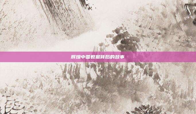 辉煌中国数据背后的故事