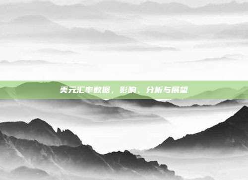 美元汇率数据,影响、分析与展望