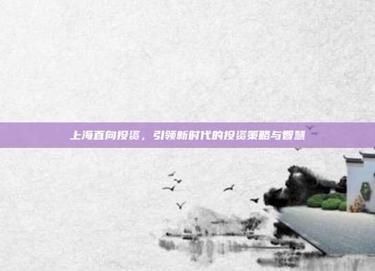 上海直向投资，引领新时代的投资策略与智慧