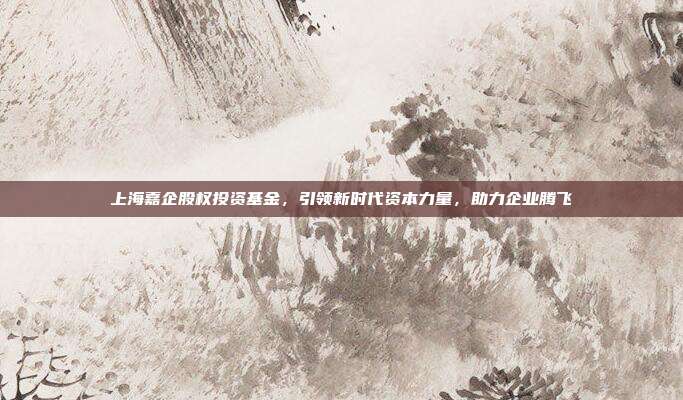 上海嘉企股权投资基金,引领新时代资本力量,助力企业腾飞