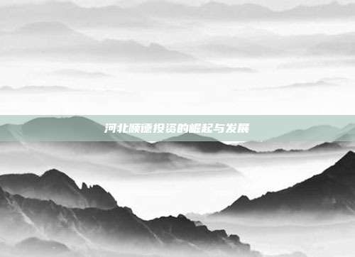 河北顺德投资的崛起与发展