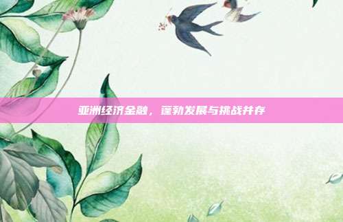 亚洲经济金融,蓬勃发展与挑战并存
