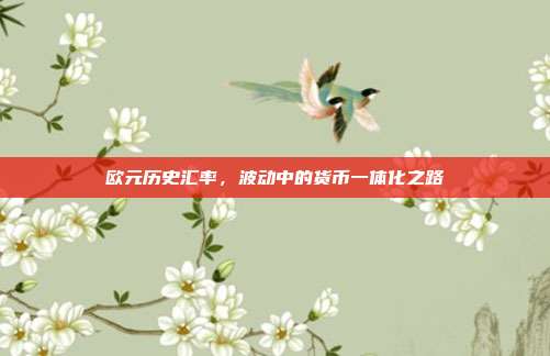 欧元历史汇率,波动中的货币一体化之路