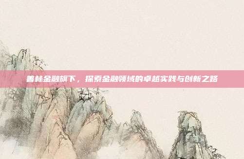 善林金融旗下,探索金融领域的卓越实践与创新之路