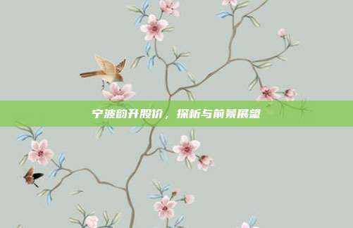 宁波韵升股价,探析与前景展望