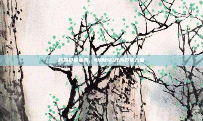 新源投资集团，引领新时代的投资力量