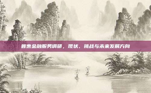 普惠金融服务调研，现状、挑战与未来发展方向